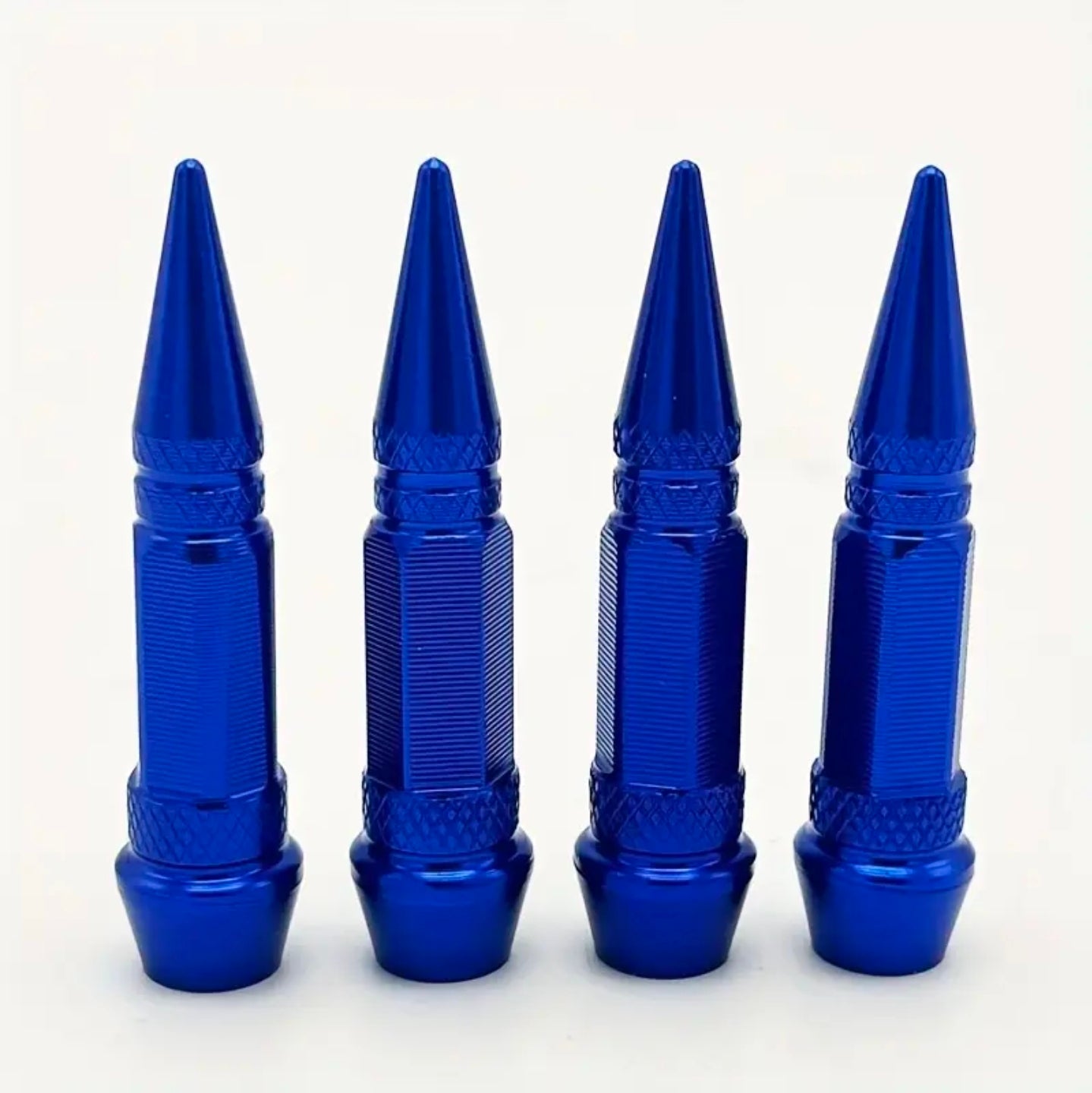 4pc Aluminum bullet head valve caps