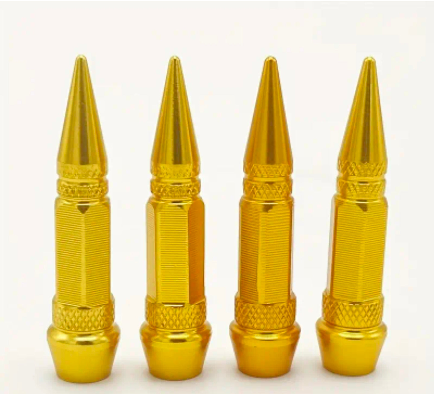 4pc Aluminum bullet head valve caps