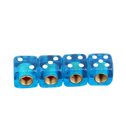 Dice-shaped 16mm Tire Valve Caps