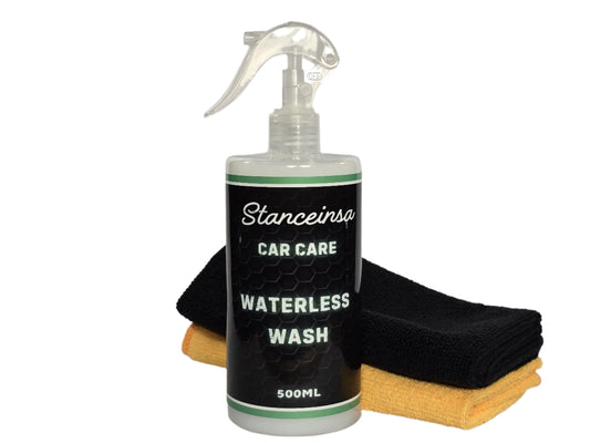 WATERLESS WASH 500ML +2 MICRO FIBRE CLOTHS