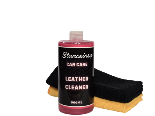 LEATHER CLEANER 500ML +2 MICROFIBRE CLOTHS
