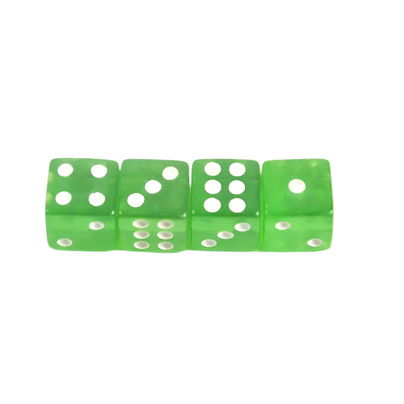 Dice-shaped 16mm Tire Valve Caps