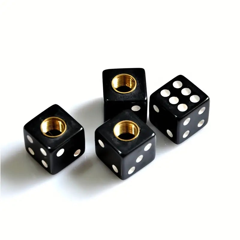 Dice-shaped 16mm Tire Valve Caps