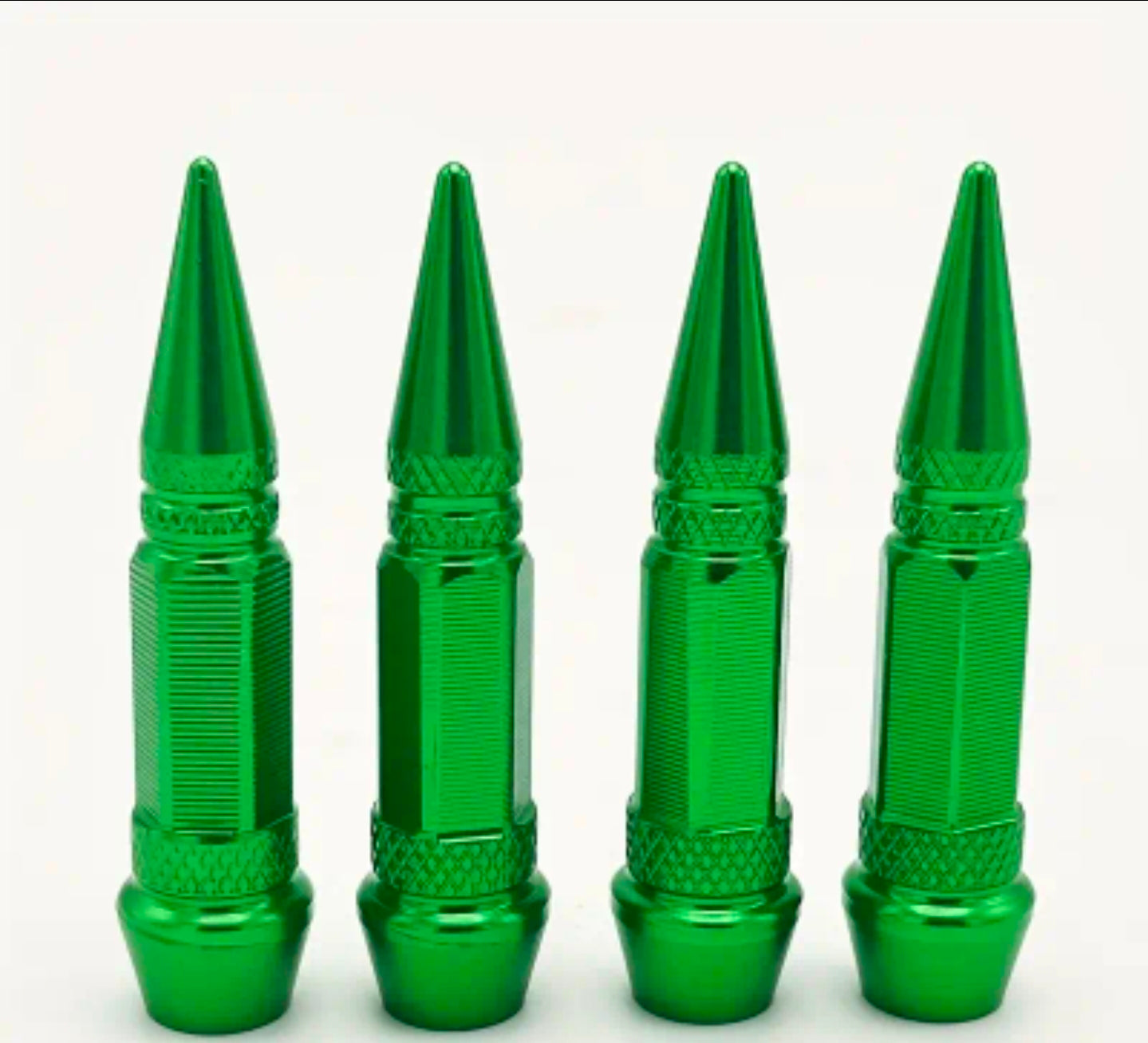 4pc Aluminum bullet head valve caps